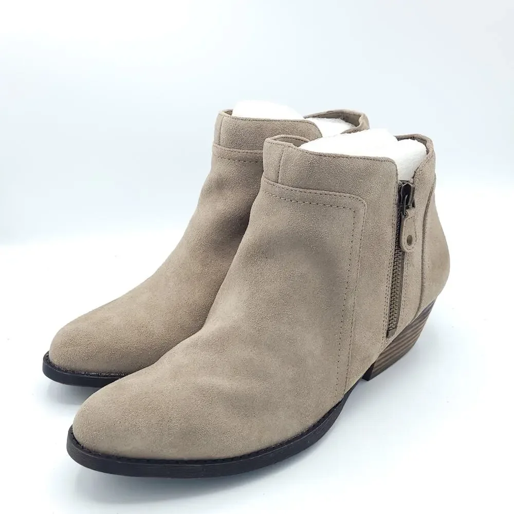 Nine West Vintage America Collection Tan Suede Boots womens size 10
